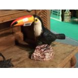 Metal Toucan door stop 11" H