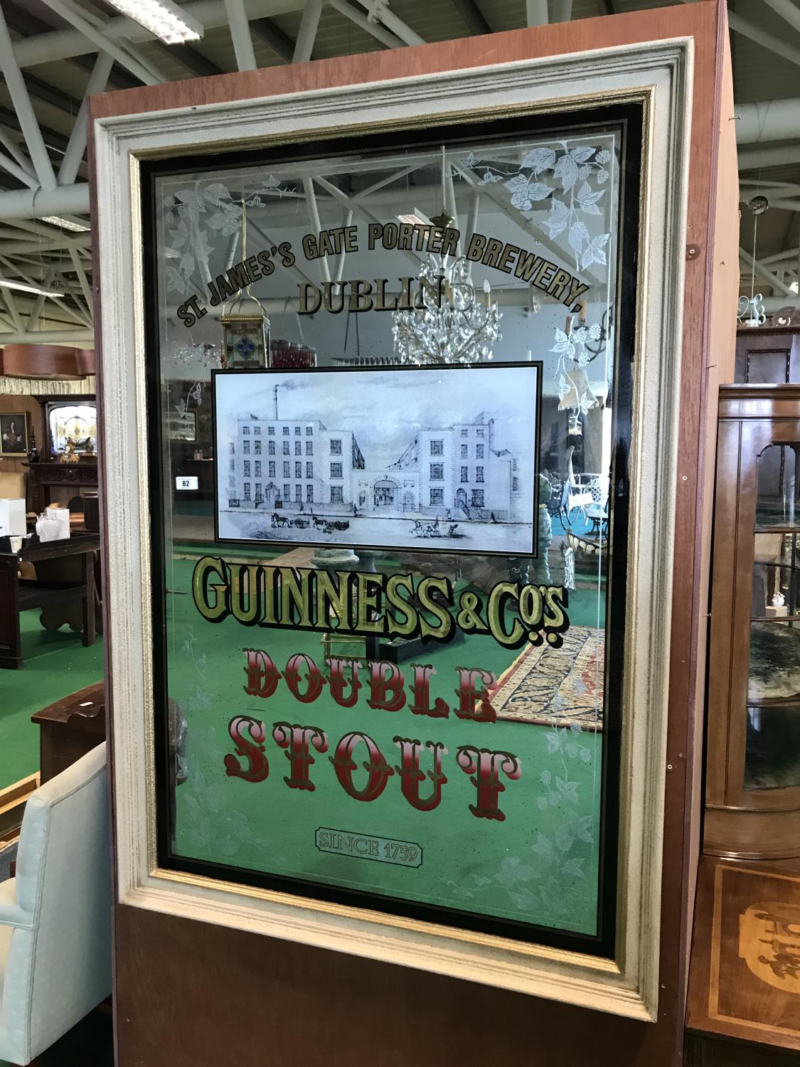 Large Guinness pub mirror St.