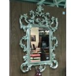 Ex Dylan Hotel Finely carved wood silvered rococo style mirror
