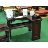 Robert Strathan Dublin fine pair of L shaped free standing counters in rich mahogany 50" W x 40" D