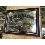 William Jameson whiskey distillers Dublin Est 1799 advertising mirror 45" W x 32" H