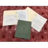 Ex Shelbourne Hotel Dating 1946 specification and design documents relating to installation of a