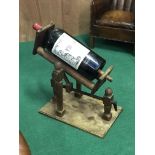 Large wine bottle display 28"H