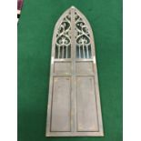 Gothic style mirror panel 70" H