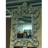 Ex Dylan Hotel Finely carved wood silvered rococo style mirror