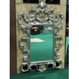 Ex Dylan Hotel Finely carved wood silvered rococo style mirror