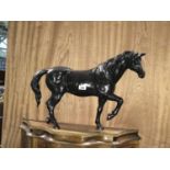 Bronze sculpture of race horse 30" W x 21" H