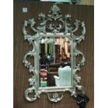 Ex Dylan Hotel Finely carved wood silvered rococo style mirror