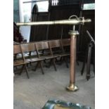 Antique style brass and copper fire hose 57" W x 60" H