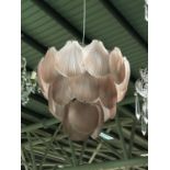 Art Deco design light fitting of shell form