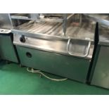 Ex Sheen Falls Stainless Olis Brat Pan 45" x 39" x 44"