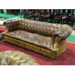 Ex Belgian Embassy matching 4 seater deep buttoned settee 84" W