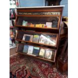 Rare 19th C. mahogany MacFarlane, Lang & Co's biscuits cabinet.