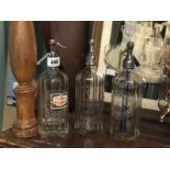 Three early 20th. C. Grant's of Belfast and Dublin Mineral Water soda siphons .