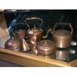 Collection of copper kitchenalia.