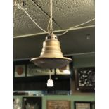 Brass hanging light.