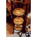 Art Nouveau three tier cake stand.