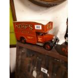 Kemp's Biscuit tinplate advertising truck.