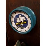 Michelin Tyre service advertising wall clock.