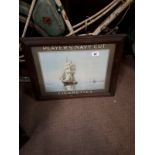 Early 20th C. Players Navy Cut advertising print in original frame.