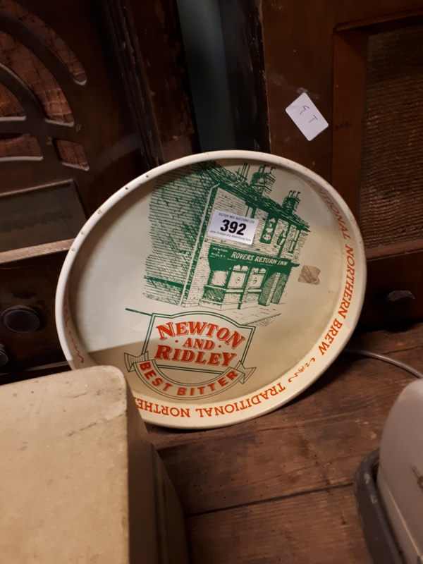 Vintage Newton & Riddell drink's tray.