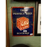 The Prefect Beef Oxo enamel advertising sign.