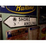 Shore Angling alloy finger post sign.