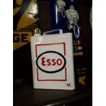 Unusual Esso advertising petrol can.