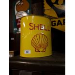 Shell metal advertising petrol can.