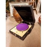 Early 20th C. Decca suitcase gramophone.