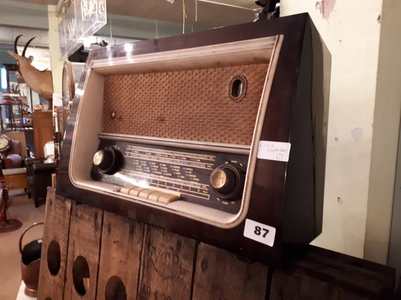1960's PYE radio. (48 cm l x 40 cm h).