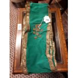 Sash used by pall bearers at the funeral of Daniel O'Connell in 1847 embossed with harp and
