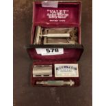 1930's Valet Auto Strop Safety razor and Gillette razor in original boxes.