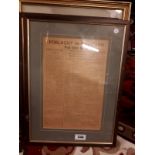 Framed edition of "An Poblacht Na hEireann War News No 15. (14/7/22).