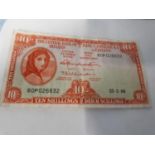 Lady Lavery 10shilling note 1966.