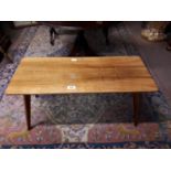 Retro Ercol coffee table {46 cm H x 92 cm W x 38 cm D}.