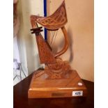 Long Kesh prison art Harp. (40 cm h)).