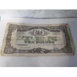The Belfast Banking Company Limited Ten Pound note 1st. January 1943