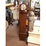 Edwardian mahogany Grand daughter clock. (139 cm h).