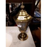 Brass table lantern. (35 cm h).