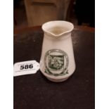 1st. Period Belleek cream jug with The Belgravia Dairy Company Limited crest.