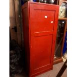 1960's painted school locker. { 152cm H X 61cm W X 46cm D }.