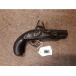 Early 19th. C. flintlock pistol.