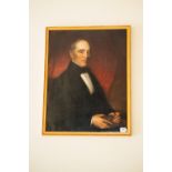 Late 19th. C. oil on canvas irish Gentleman mounted in a gilt frame. { 97 cm H X 77cm W }.