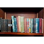 Shelf 2 - Collection of six Volumes of Thackeray novels and various other books.