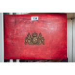 Document box with Royal Crest. { 31cm H X 42cm W }.