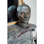 Bronze bust of a Gentleman. { 30cm H }.