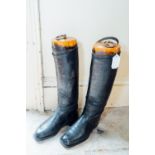 Pair of leather gents riding boots - Forster & Son London.