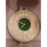 Rare Polo Mint advertising clock {21 cm D}.