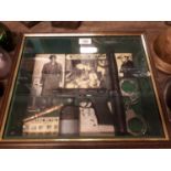 James Thomas Burlison- Wanted by FBI framed montage {43 cm H x 50 cm W}.